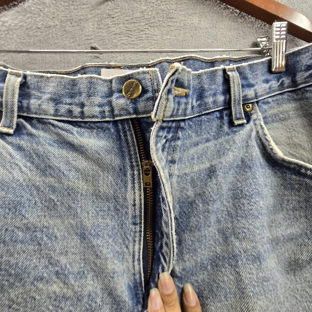 VINTAGE Carhartt Men Jeans 40X32 Traditional UFCW Union Made B180 DST Y2K READ